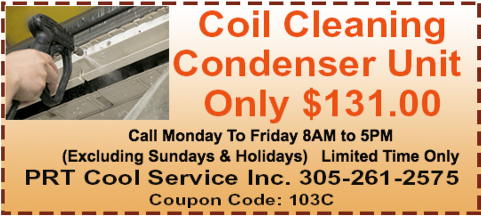 PRT Cool Service coupon: Coil cleaner condensing unit