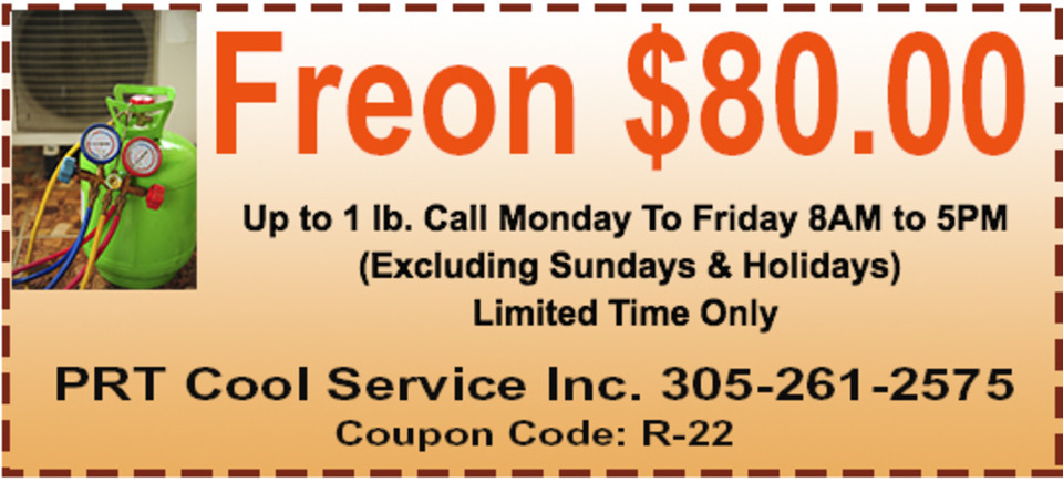 PRT Cool Service Coupon: Freon